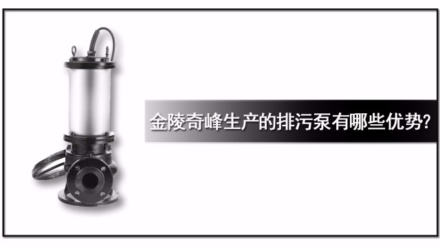 金陵奇峰生產的排污泵有哪些優勢？