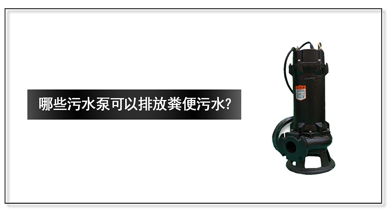 哪些污水泵可以排放糞便污水？